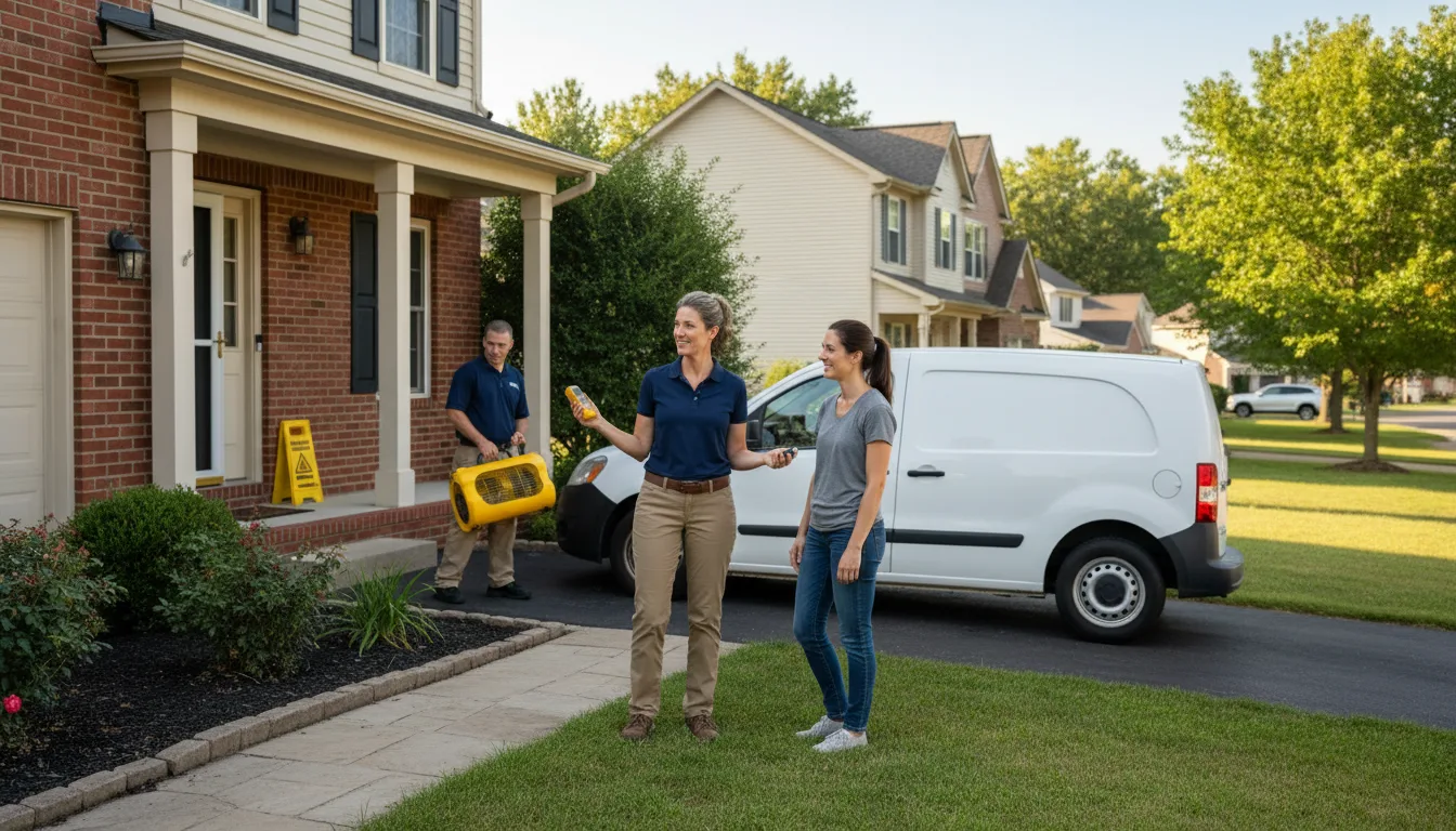 Residential water damage restoration in Senatobia, MS